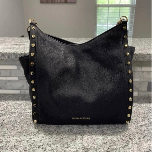 Michael Kors Black Studded Newbury - Picture 1 of 5